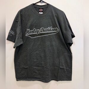 Vintage Harley-Davidson Saginaw Valley Bay City MI T-Shirt XL Gray 2001